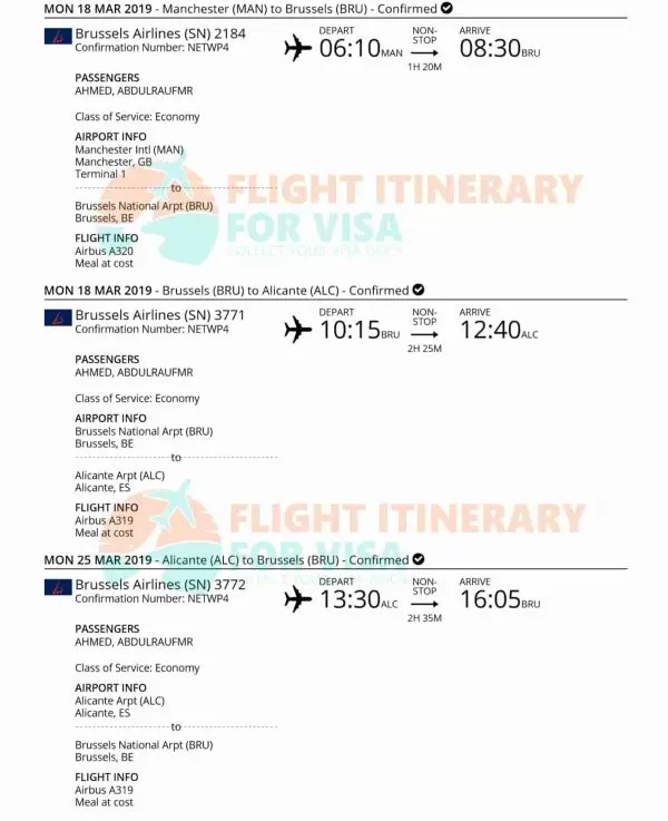 Sample flight 1
