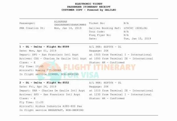 Sample flight 2