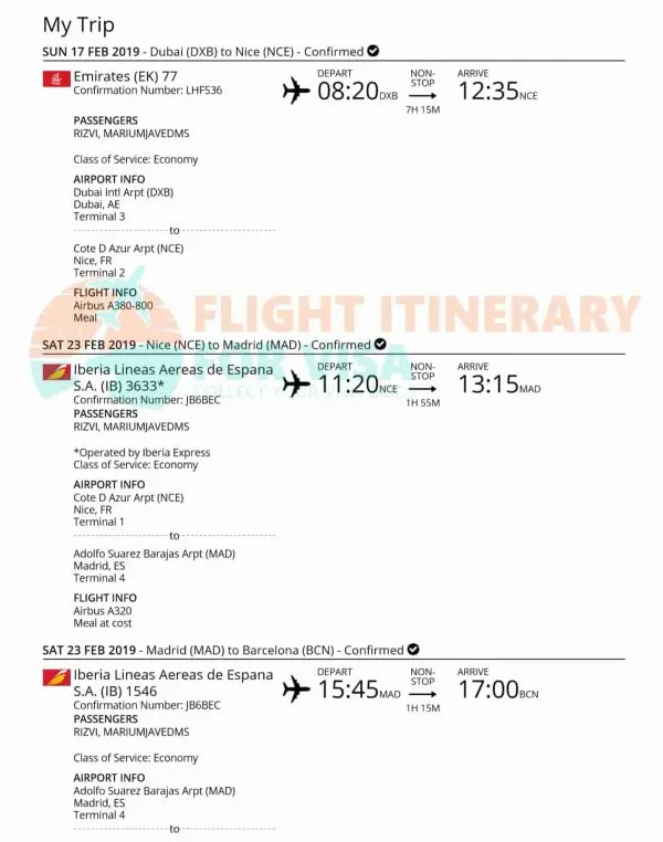 Sample flight 4