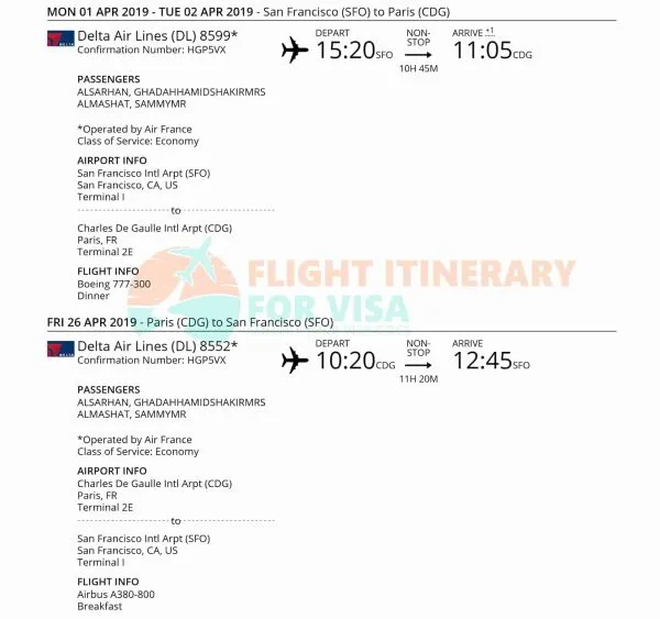 Sample flight 6